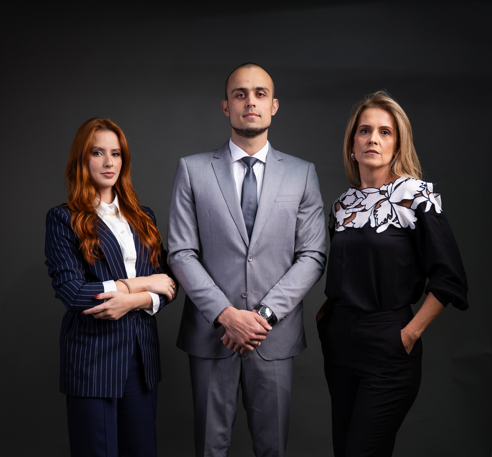 Juliana Campos, Bernard Cabral e Daniele Amaral, sócios do escritório Amaral, Campos e Cabral Advocacia